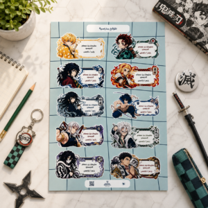 Personalized Demon Slayer School Labels ⚔️🎒