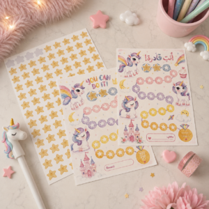 School Star Reward Charts for Girls ⭐🦄